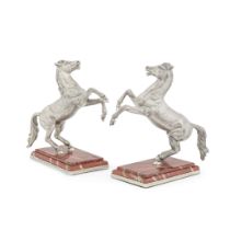 A pair of silver Arabian horses maker CJS, Sheffield 2020, 800 standard (2)