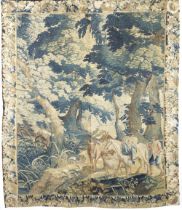 A striking Pastoral tapestry Probably Brussels, early to mid 18th century 241cm x 205cm