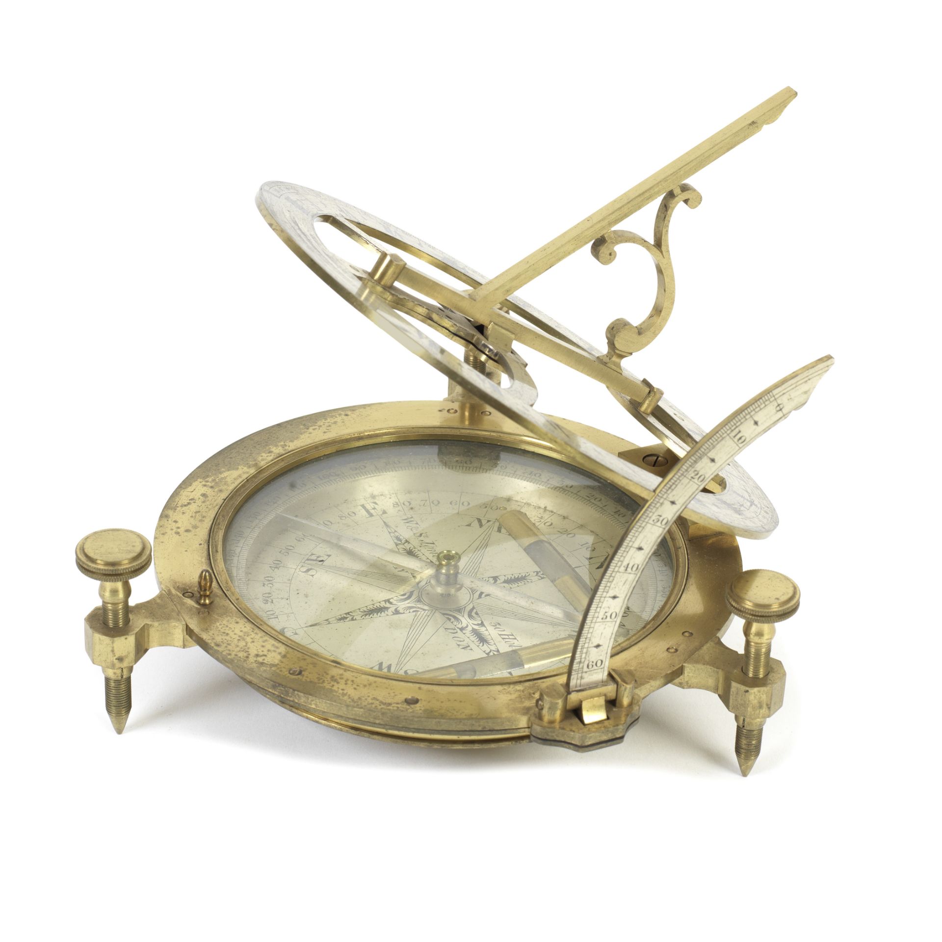A Large W. & S. Jones Universal Equinoctial Dial, English, circa 1800,