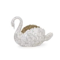 A silver swan jardini&#232;re maker JM & S, London 2022, also with HM Queen's Platinum Jubilee ...