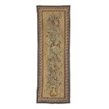 A late 19th/early 20th century French tapestry panel 183cm x 63cm