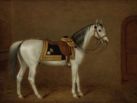 George Morley (British, active 1832-1863) General Officer's Charger with Horse Furniture accordi...