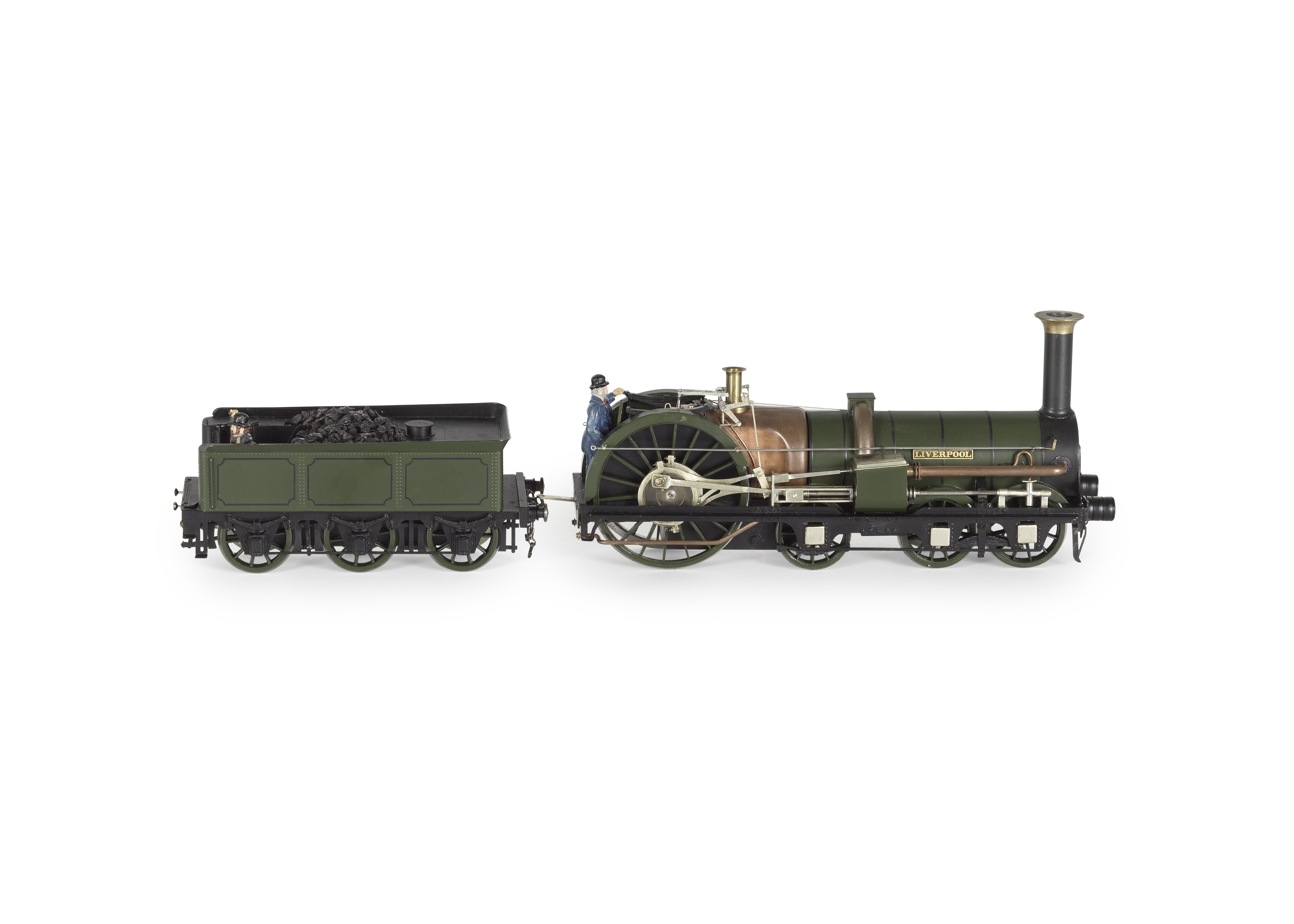 An O-Gauge Model Of The 2-4-2 Locomotive 'Liverpool', British, Modern,