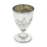 A large George III silver goblet John Emes, London 1797
