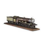 A Copper And Brass 2 1/2-inch Gauge Live Steam Model of a 4-6-2 Locomotive No. 60085, English, d...