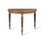 A Regency rosewood demi-lune pier table by Gillows Circa 1820