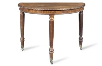 A Regency rosewood demi-lune pier table by Gillows Circa 1820