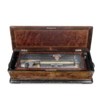 A Nicole Freres interchangeable cylinder musical box, Swiss, late 19th century, (qty)