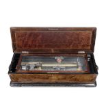 A Nicole Freres interchangeable cylinder musical box, Swiss, late 19th century, (qty)