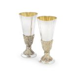 DESMOND GLEN MURPHY FOR AURUM: two silver and silver-gilt commemorative goblets London 1975 (2)