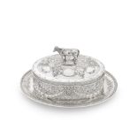 A Victorian silver butter dish Martin Hall & Co, London 1878