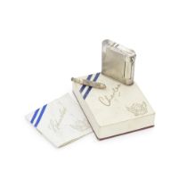 A silver-plated 'The Charles' petrol pocket lighter stamped 'The Charles Lighter', MADE IN ENGLA...