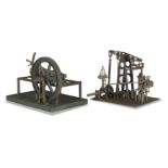 Two Single Cylinder Engineered Models, English, late 19th century, (2)