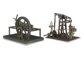 Two Single Cylinder Engineered Models, English, late 19th century, (2)