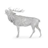 A large silver model of an 'Imperial' stag James R Biggins, Sheffield 2023