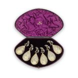 A Victorian cased set of six silver and silver-gilt spoons Cornelius Joshua Vander, London 1897