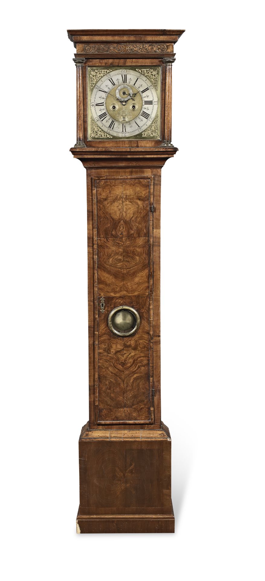 An early 18th Century walnut longcase clock the dial signed William Trippett, London