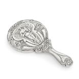 An Art Nouveau silver hand mirror possibly Charles Horner, Birmingham 1903 together with an Art ...