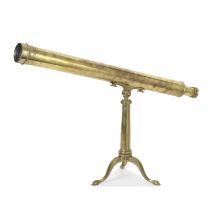 A Bardou Brass 2 1/2-inch Refracting Table Telescope, French, circa 1820,