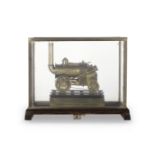 A railway station coin operated display model of the Rocket locomotive, English, early 20th ce...