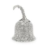 A Russian silver table bell possibly Ignatiev Pyotr, Moscow 1855, 84 zolotnik