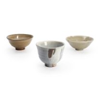 Three Malcolm Wright (b. 1939) Studio Pottery Bowls, Vermont, late 20th century, all with impres...