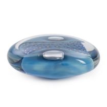 Robert Eickholt (b. 1947) Paperweight with Abstract Design, Ohio, dated 1991, incised mark 'Eick...