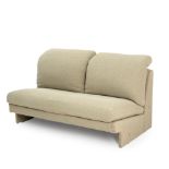 Two-seater Lounge, c. 1975, unmarked, ht. 29 1/2, lg. 50, dp. 33 in.