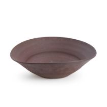 Malcolm Wright (b. 1939) Studio Pottery Center Bowl, Vermont, late 20th century, incised artist'...