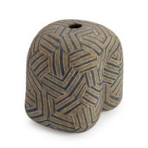 Takeuchi Shingo (b. 1955) Studio Pottery Sculptural Vase, Japan, early 21st century, unglazed co...