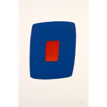 Ellsworth Kelly (1923-2015); Dark Blue with Red;