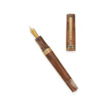 DELTA. A LIMITED EDITION RESIN AND GOLD PLATED FOUNTAIN PEN
