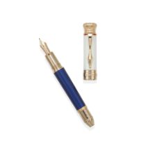 MONTBLANC. A LIMITED EDITION LACQUER AND GOLD PLATED FOUNTAIN PEN