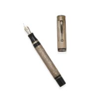 MONTEGRAPPA. A LIMITED EDITION SILVER AND RESIN FOUNTAIN PEN