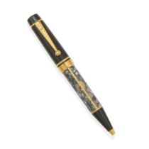 MONTBLANC. A LIMITED EDITION RESIN AND GOLD PLATED ROLLERBALL PEN