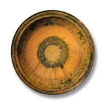 A large Amol pottery dish Persia, 12th Century