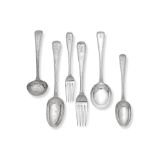 A large quantity of silver flatware various maker's and dates (Qty)