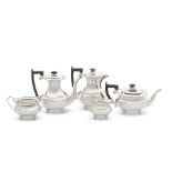 A silver five-piece tea and coffee service Viners, Sheffield 1961 (5)
