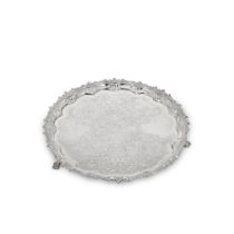 A George III silver salver Ebeneezer Coker, London 1768