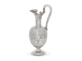 A Victorian silver claret jug John Wilmin Figg, London 1846