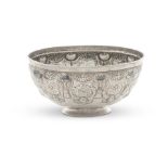 A Dutch provincial silver bowl David de Klerk, Haarlem, 1760