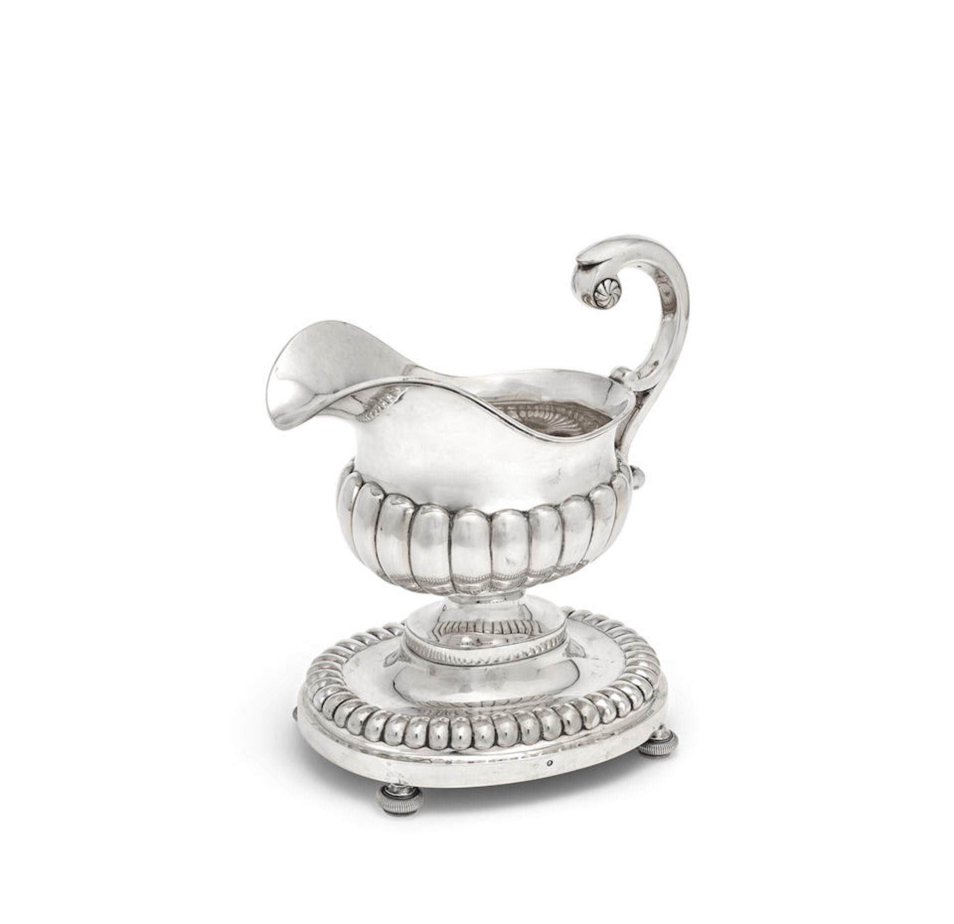 A 19th century Dutch silver large sauceboat Jacob Daniel Arnoldi, 1870