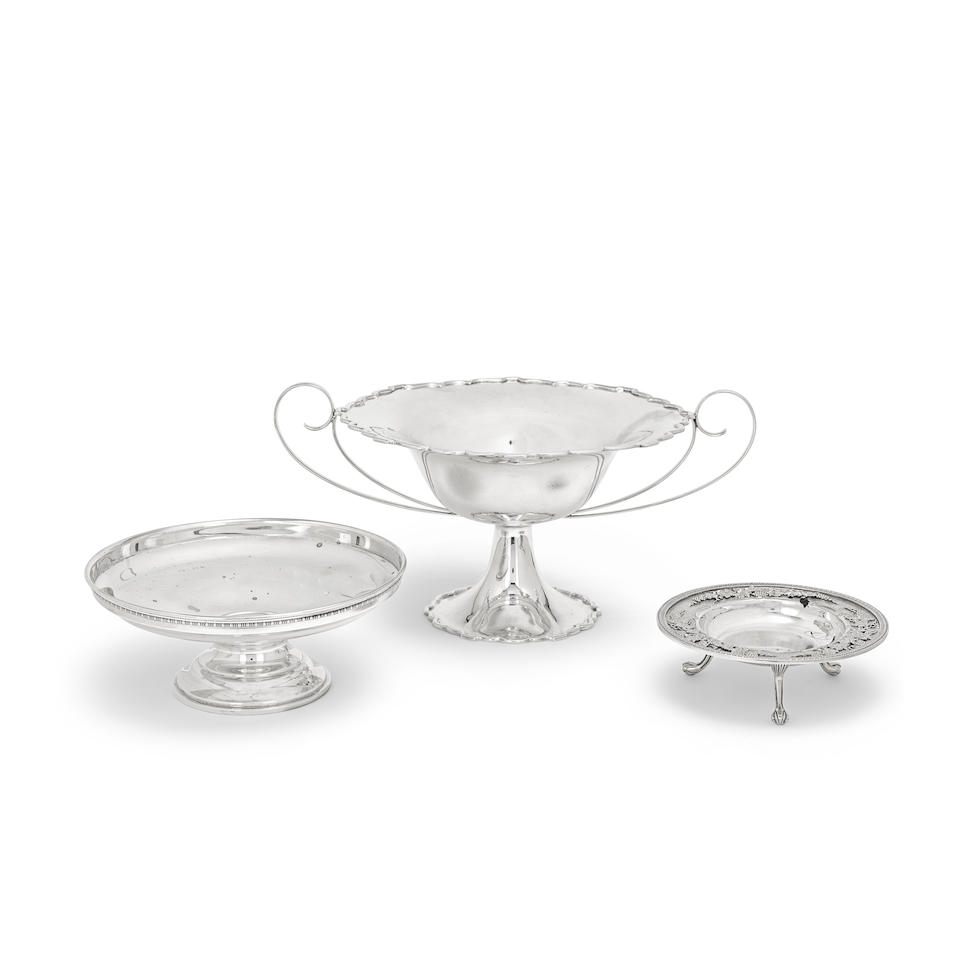 A silver two-handled bowl, together with two other bowls Fattorini & Sons Ltd, Birmingham 1906; ...