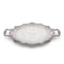 An Edwardian silver two-handled tray Barker Bros, Birmingham 1907