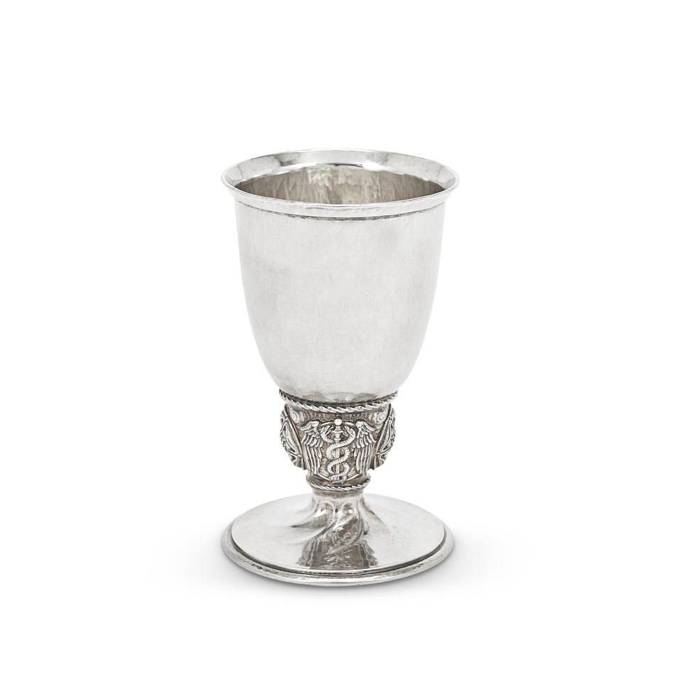 An Arts and Crafts silver goblet Omar Ramsden, London 1927