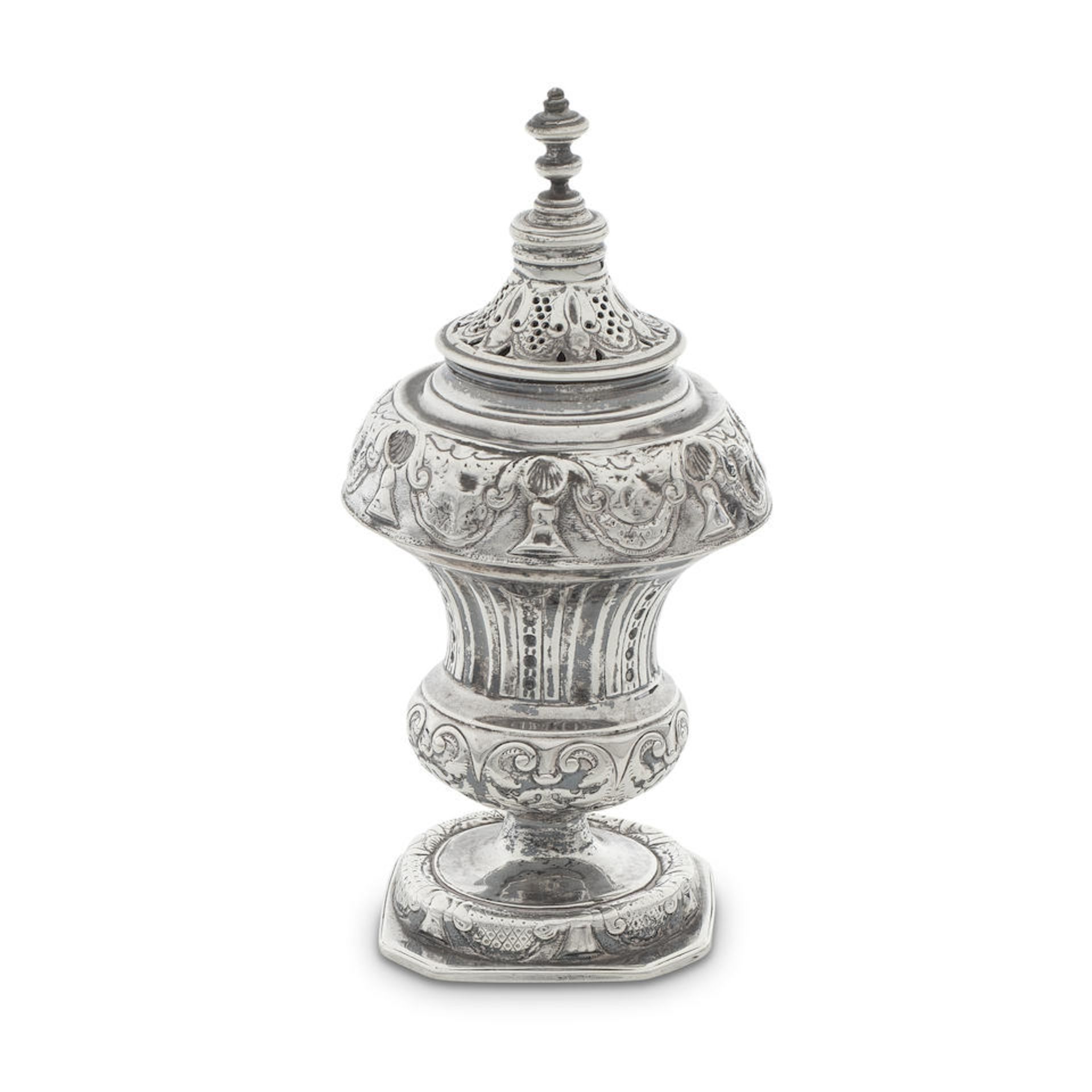 A Dutch silver condiment vase / shaker Casper Janszonius, Haarlem, 1743