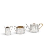 A Victorian silver three-piece silver tea service John, Edward, Walter & John Barnard, London 18...