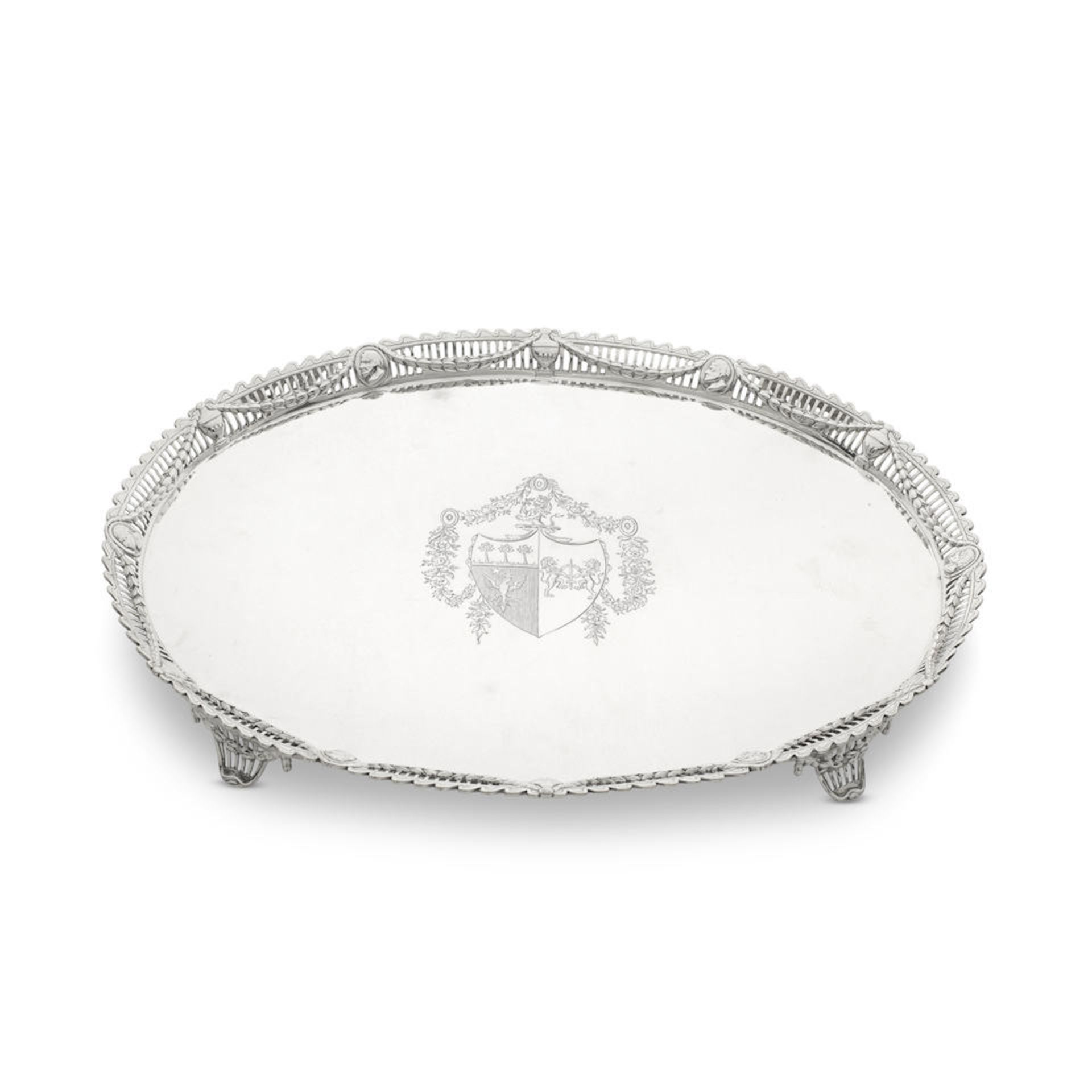 A good George III silver galleried salver Richard Carter, Daniel Smith and Robert Sharp, London ...