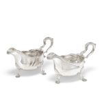 A pair of George III silver sauceboats Daniel Smith & Robert Sharp, London 1765 (2)