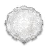 A Victorian silver salver Walter & John Barnard, London 1879, also engraved WEST & SON, DUBLIN